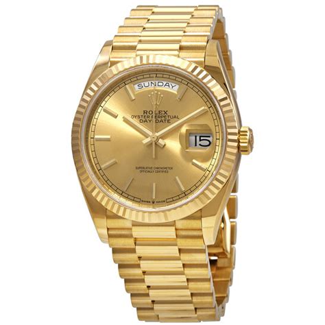 rolex day date 18kt yellow gold price|Rolex Day-Date 36mm gold.